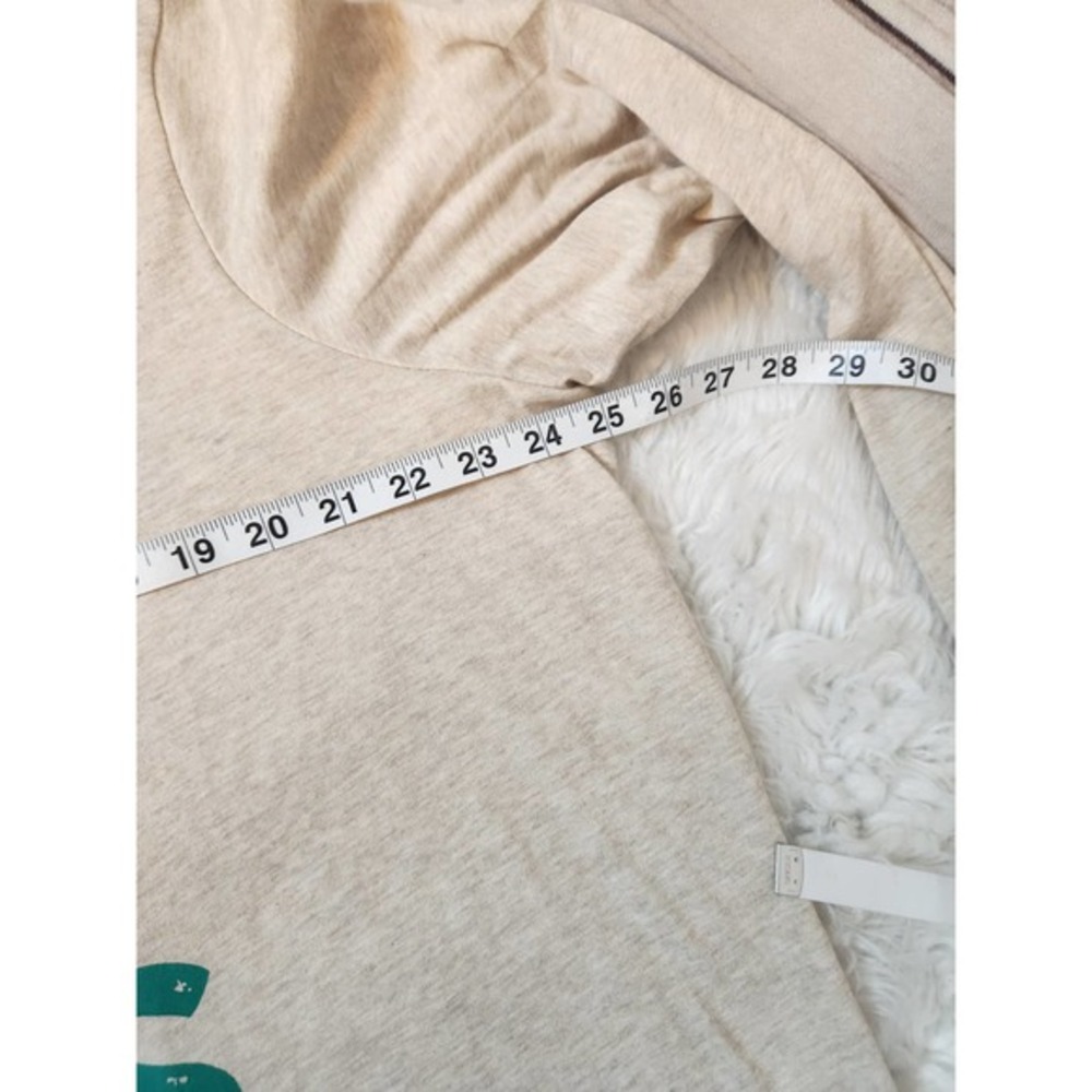 Evri Womens Cream Solid V-Neck Super Soft‎ Long Sleeve Every Day T-Shirt Size 1X - Picture 4 of 5